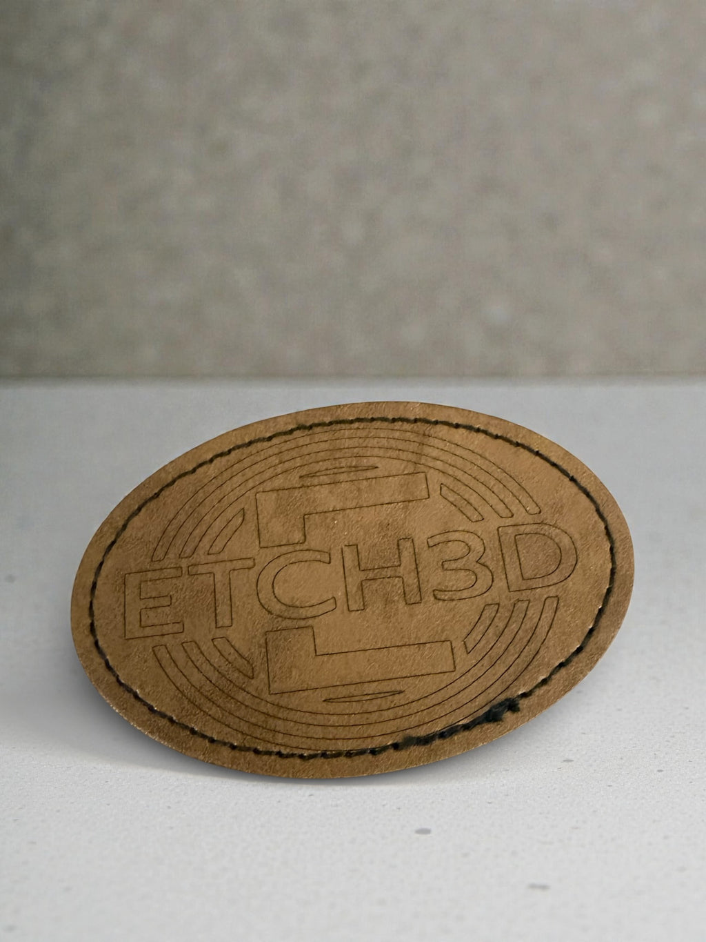 Iron-On Leather Badges