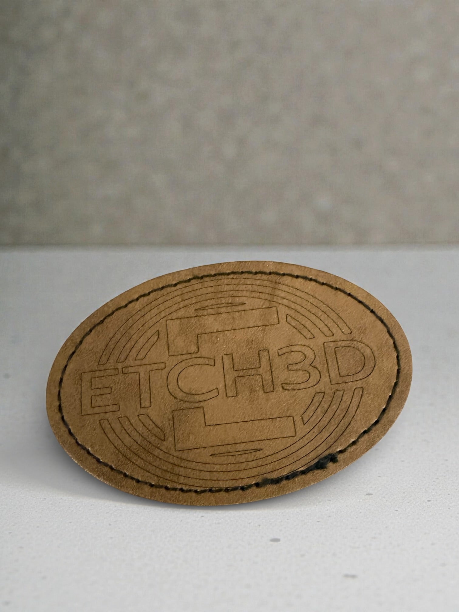 Iron-On Leather Badges