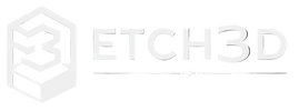 Etch3D logo on a black background